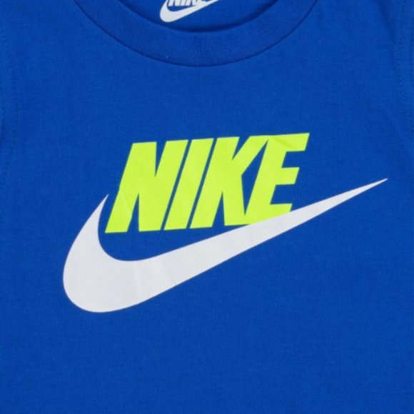 Nike 2 piece Baby Boy Club High Brand Read Muscle Tee Short Set MSRP $36 - Picture 3 of 7